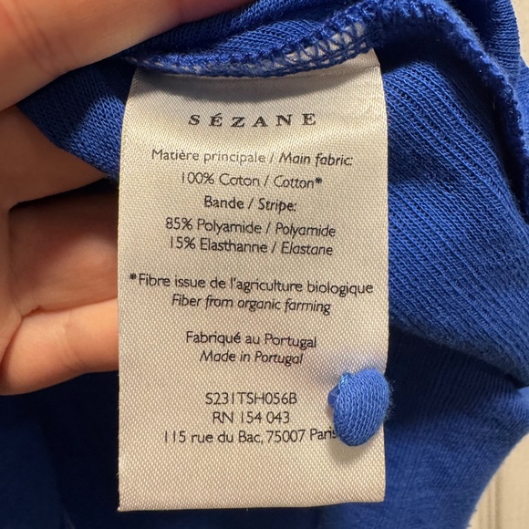 Sezane Jamie t-shirt size 46 (14) - Picture 4 of 5
